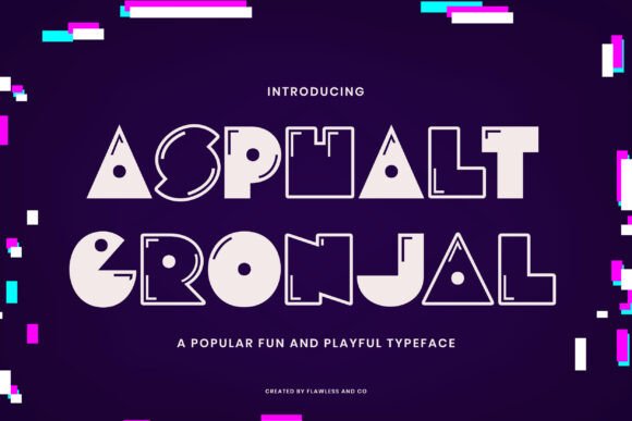 Asphalt Gronjal: The Retro Display Font for Viral Campaigns