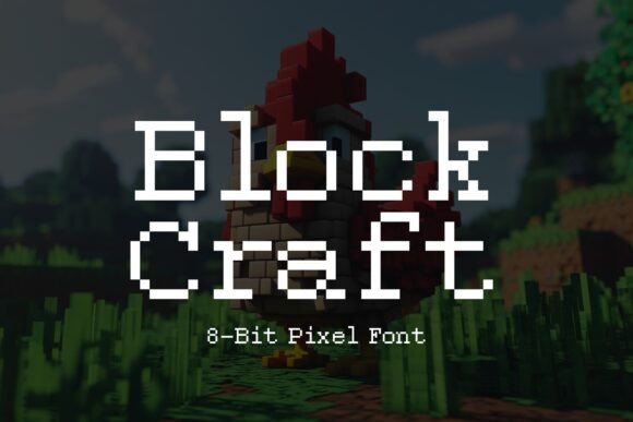 Block Craft: The 8-Bit Font for Modern Branding
