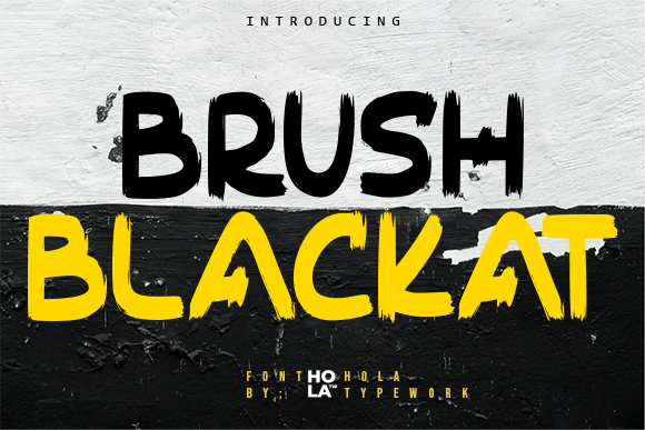 Brush Blackat: The All-Caps Typeface for Bold Branding
