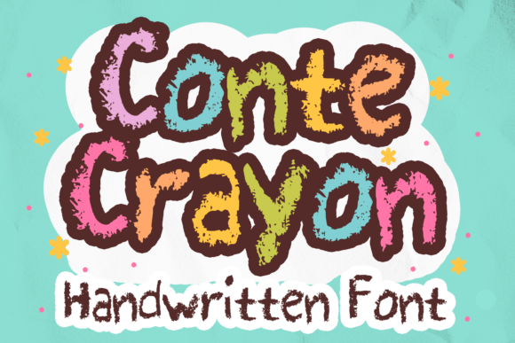 Conte Crayon: A Playful Display Font for Branding