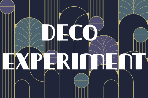 Deco Experiment: A Bold Display Font for Modern Campaigns