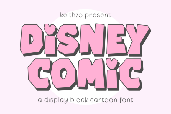 Disney Comic: A Whimsical Display Typeface for Makers