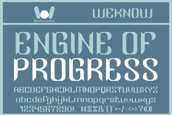 Engine of Progress Font for Bold Business Branding