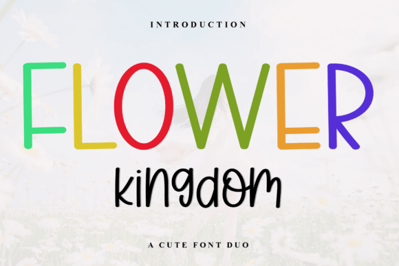 Flower Kingdom: A Playful Display Font for Editorial Design
