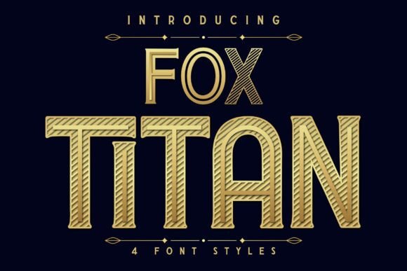 Fox Titan: The Bold Vintage Typeface for Makers
