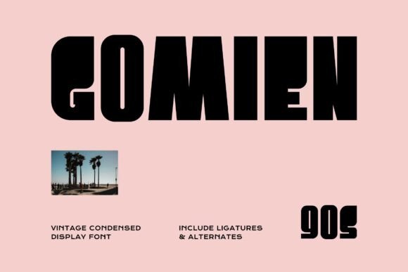 Gomien: A Vintage Display Font for Bold Branding