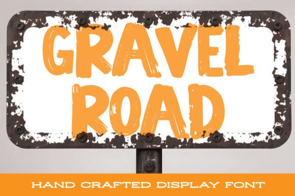 Gravel Road Font Review: A Rugged Display for Bold Designs