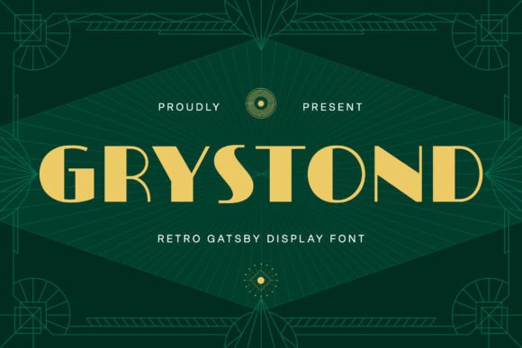 Grystond: The Art Deco Typeface for Modern Editorial Design