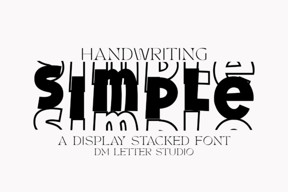 Handwriting Simple Stacked: The Perfect Typeface for Makers