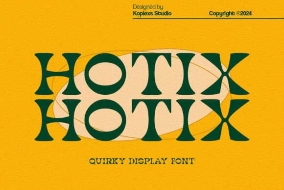 Hotix: A Quirky Display Font for Bold Editorial Design