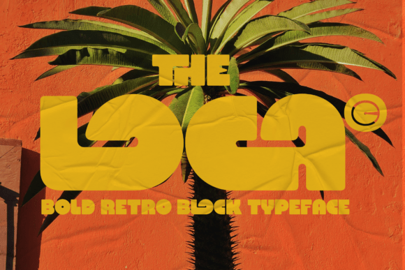 Loca: A Retro Display Font for Bold Branding