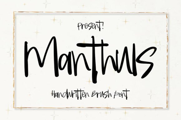 Manthuls Typeface: Raw Energy for Bold Branding