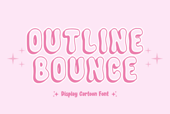 Outline Bounce: The Playful Display Font for Makers