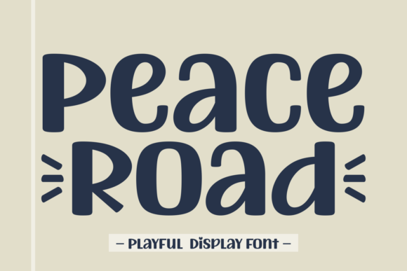 Peace Road: A Hand-Drawn Display Font for Editorial Elegance