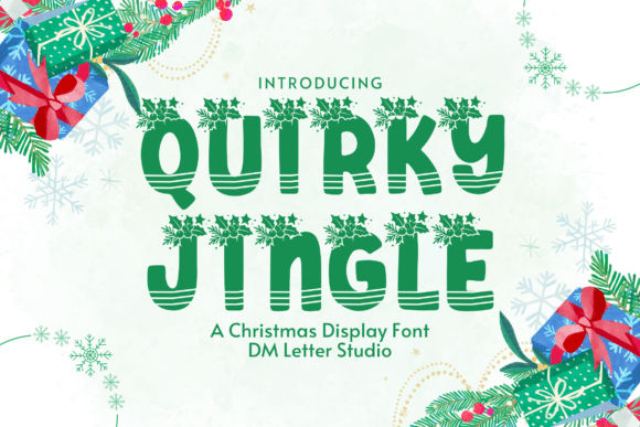 Quirky Jingle: A Festive Display Font for Holiday Editorial Design