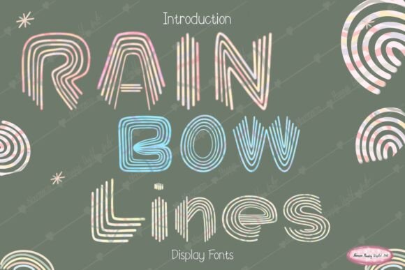 Rainbow Lines: A Versatile Display Font for Editorial Design