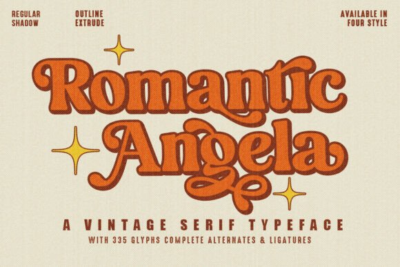 Romantic Angela: The Perfect Retro Display Font for Makers
