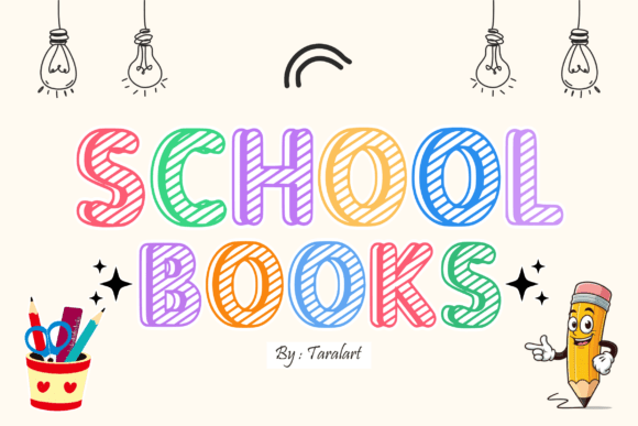 School Books Typeface for Professional Small Business Branding