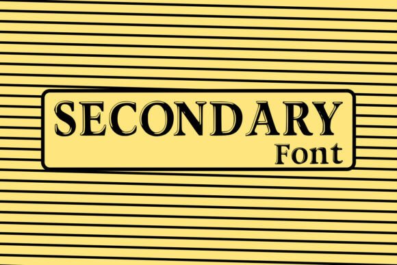 Secondary Display Font for Bold Food Branding
