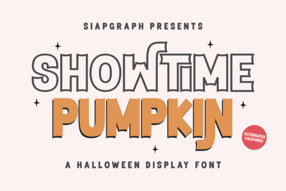 Showtime Pumpkin: A Quirky Display Font for Branding