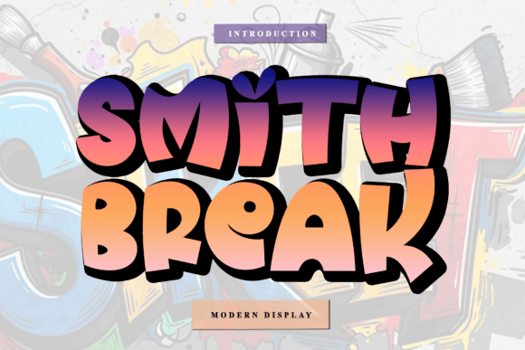 Smith Break: A Graceful Display Font for Makers