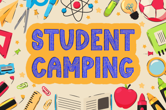 Student Camping: A Soft Display Font for Editorial Design
