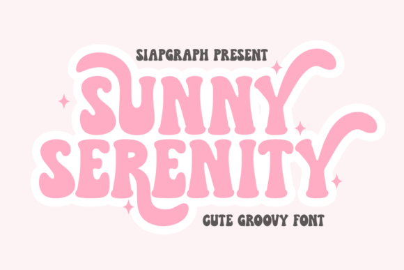 Sunny Serenity: A Groovy Display Font for Retro Projects