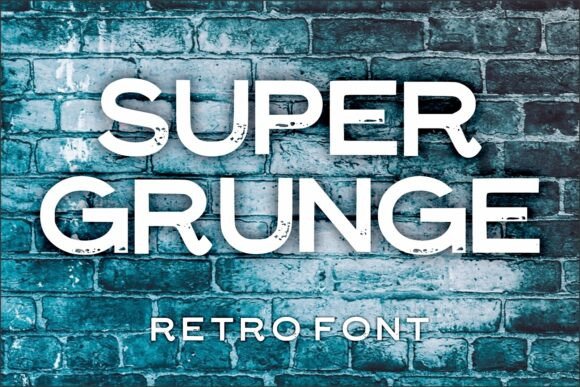 Super Grunge: A Cool Display Font for Editorial Design