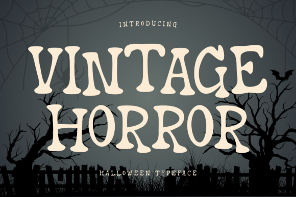 Vintage Horror: A Playful Display Font for Branding