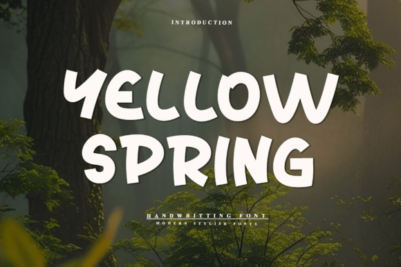 Yellow Spring: A Graceful Display Font for Makers